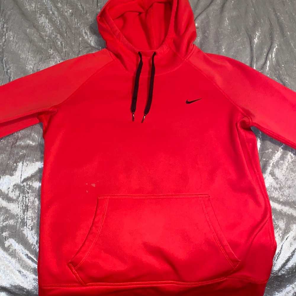 red nike hoodie